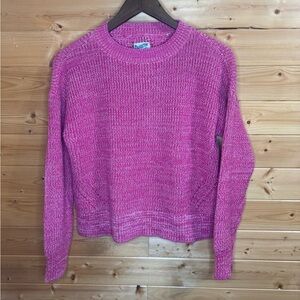 Woman’s Duluth Trading Heather Pink Sweater